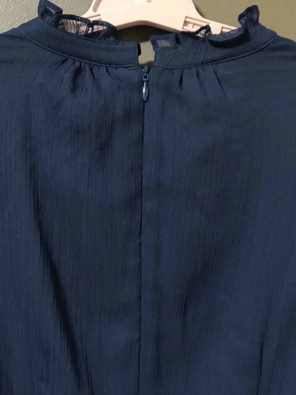 Boden Sarah Frill Navy Blue Jumpsuit Women's Size US 2R - Picture 7 of 9